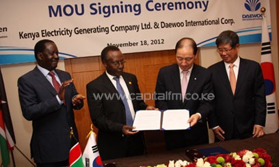 PM Odinga in Seoul to sign deal for new power station