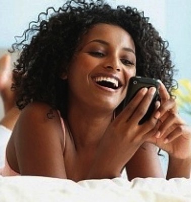happy-woman-texting-cell-phone