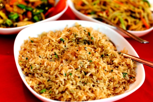 Taste of China vegetable fried rice photographed by Susan Wong 2011