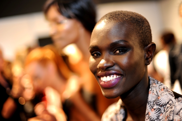 ajuma backstage at africa fashion week 2011 photographed by Susan Wong
