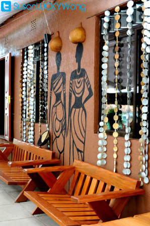 Amaica Restaurant benches - Nairobi Kenya photographed by Susan Wong 2012 Amaica Restaurant benches - Nairobi Kenya photographed by Susan Wong 2012