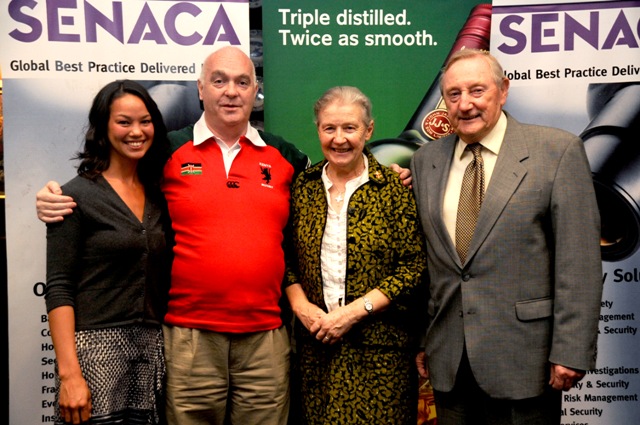 Hannah Wesley of Flying Kites Children's Project, Terry Downes of Senaca EA, Sister Mary of Nyumbani Children's Home, and Ireland Counsel Joe Obrien Hannah Wesley of Flying Kites Children's Project, Terry Downes of Senaca EA, Sister Mary of Nyumbani Children's Home, and Ireland Counsel Joe Obrien