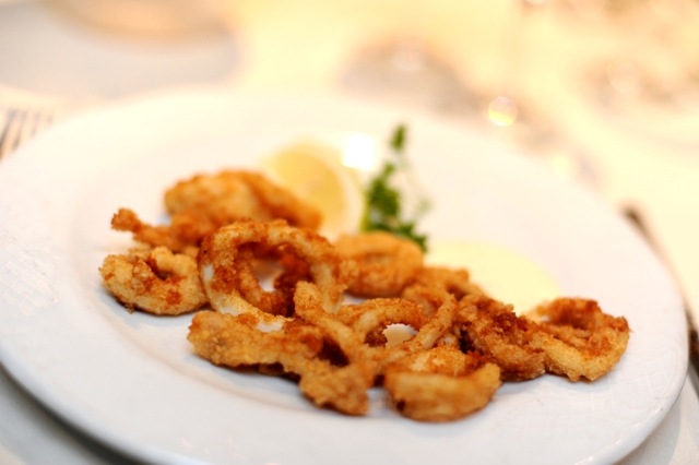 MSC SINFONIA calamari photographed by Susan WOng 2012