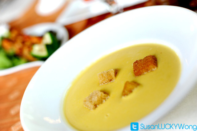 pumpkin corn soup corner affair bistro