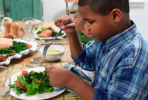 child eating