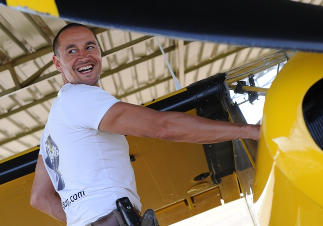 Marcel Romdane of Fly 4 Elephants photographed by Susan Wong 2013 Naboisho Conservancy - Kenya
