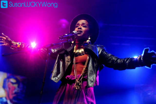 lauryn hill at cape town jazz festival photographed by susan wong 2012