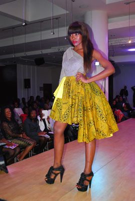 Designer Redempta Were used World War 2 as the inspiration for her creations.
