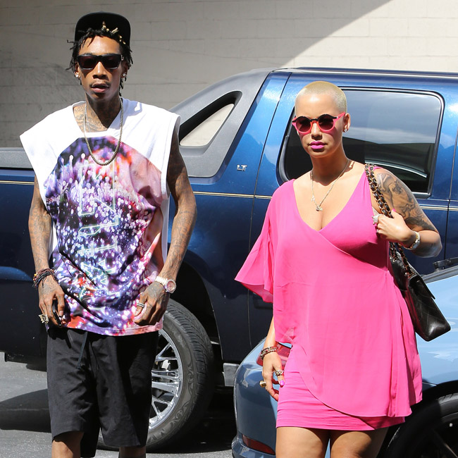 Wiz Khalifa and Amber Rose get some shopping done in Beverly Hills - Part 2