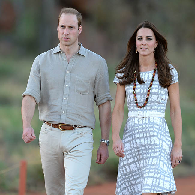 The Duke and Duchess of Cambridge take the Kuniya Walk