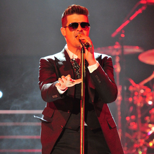 Robin Thicke performs in Washington DC