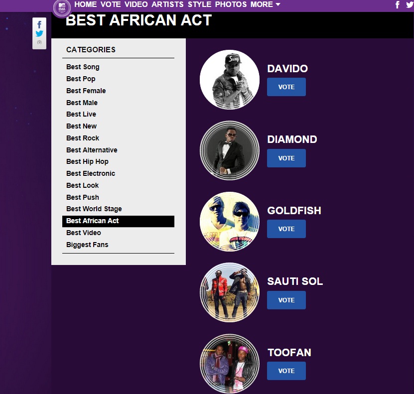 sauti sol emva nomination