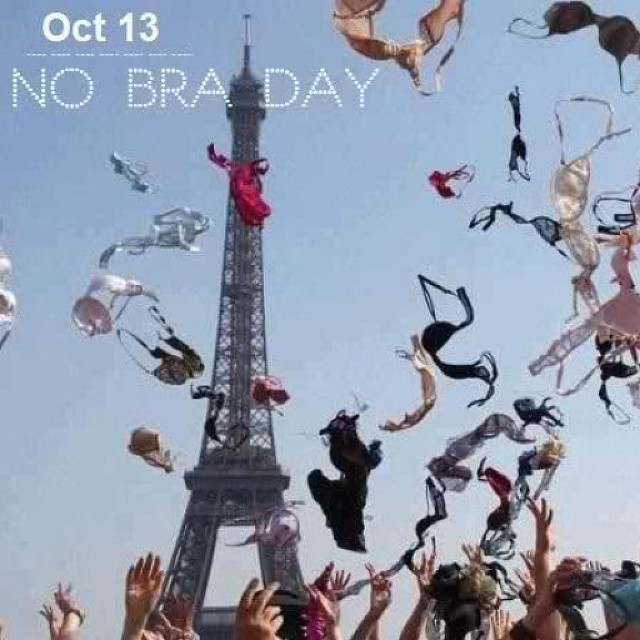 no bra day 1