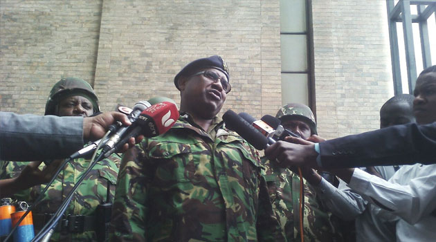 Koome says the official was legally arrested and held in the station for causing fracas, an incident that was also witnessed by members of the public, when he went to hand over a petition/FILE