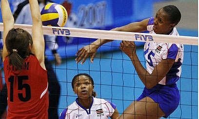 Cameroon upset volleyball queens