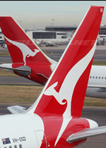 Qantas A380 arrives in LA