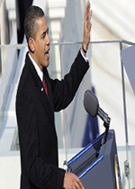 World stocks lower as Obama takes oath
