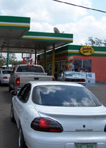 Fuel stations reopen in French island