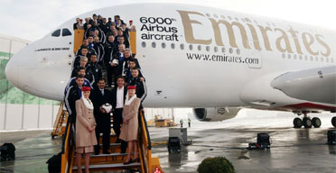 Emirates, Airbus share milestone