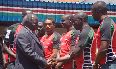State House visit for 7s team