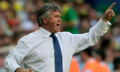 Second the new first for Hiddink