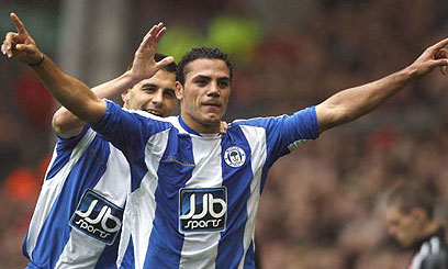 Zaki on his way out at Wigan