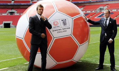 Beckham, Rooney back England 2018 bid