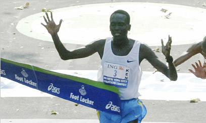 Tergat and Lel for New York marathon