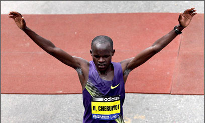 Another Cheruiyot wins Boston