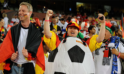 Germans celebrate victory over English