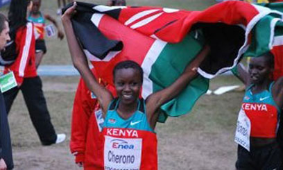 Cherono defends world title
