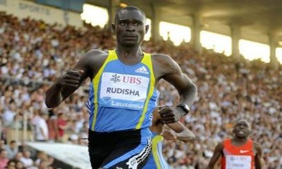 Rudisha sets African record