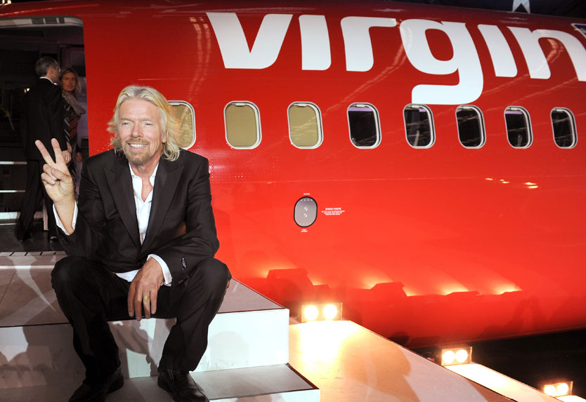 Branson to work as stewardess after losing F1 bet