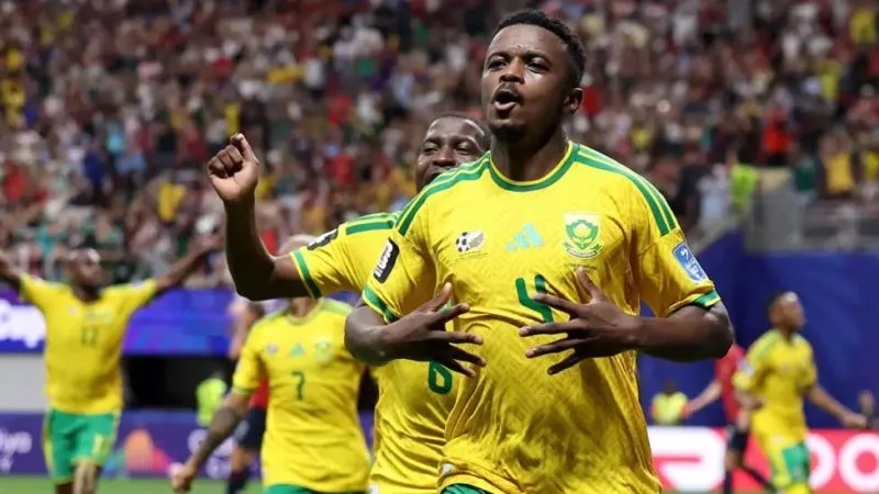 Mokoena Strikes Late To Help South Africa Snatch Point From Czech In World Cup