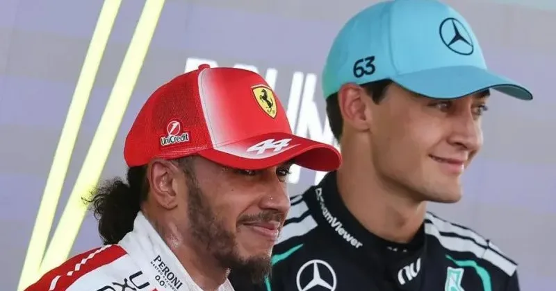 Russell Says Hamilton And Ferrari A Huge Title Threat