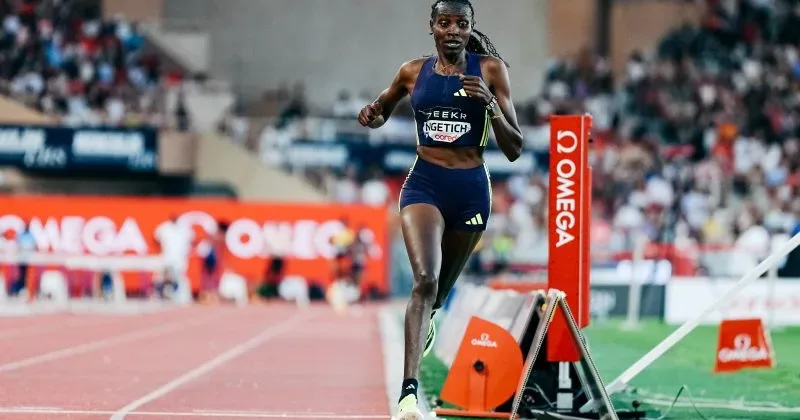 Fast-rising Ngetich salutes track G.O.A.T Faith Kipyegon after overcoming her in Monaco