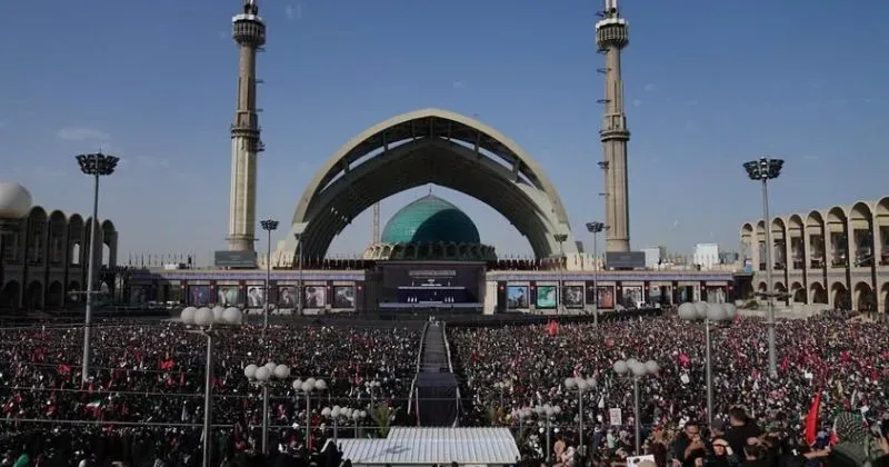 Khamenei’s coffin carried through Shia shrines as ceremonies held in Iraq
