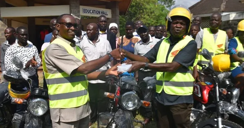 Kisumu Central MP Oron Donates Motorbikes to Chiefs to Boost Security Fight