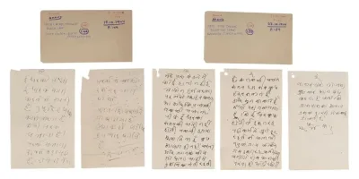 Gandhi’s handwritten notes on life sold for $1.69m at Indian auction