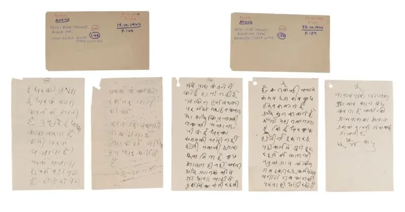 Gandhi’s handwritten notes on life sold for $1.69m at Indian auction