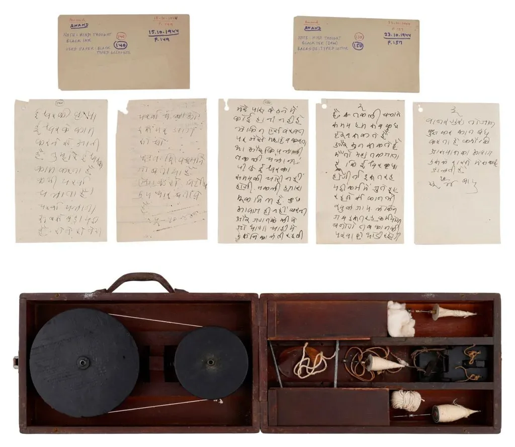 Gandhi’s handwritten notes on life sold for $1.69m at Indian auction