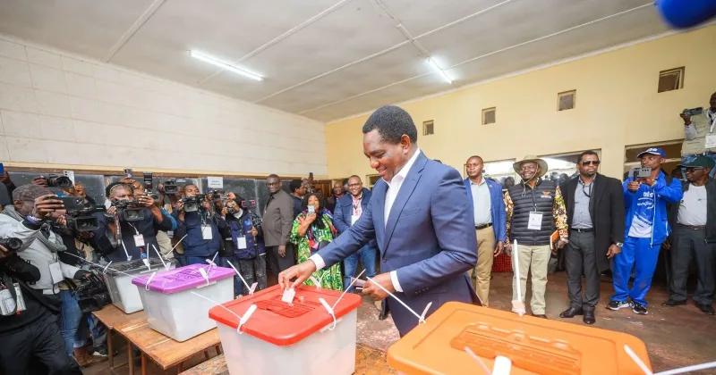 Zambia’s president wins second term with 60pc of the vote