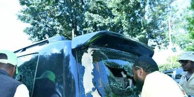 Gachagua claims police watched as goons attacked his convoy in Nakuru