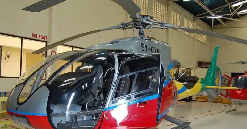 KCAA identifies helicopter that crashed at Mt Ololokwe as Eurocopter EC130 B4