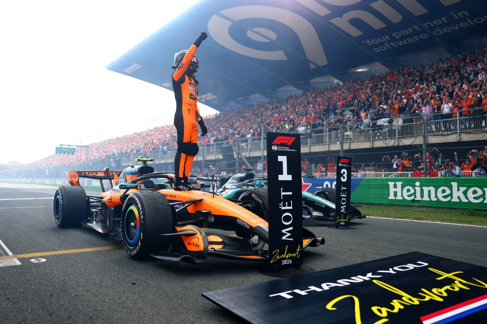 Norris beats Antonelli to claim final Dutch GP win