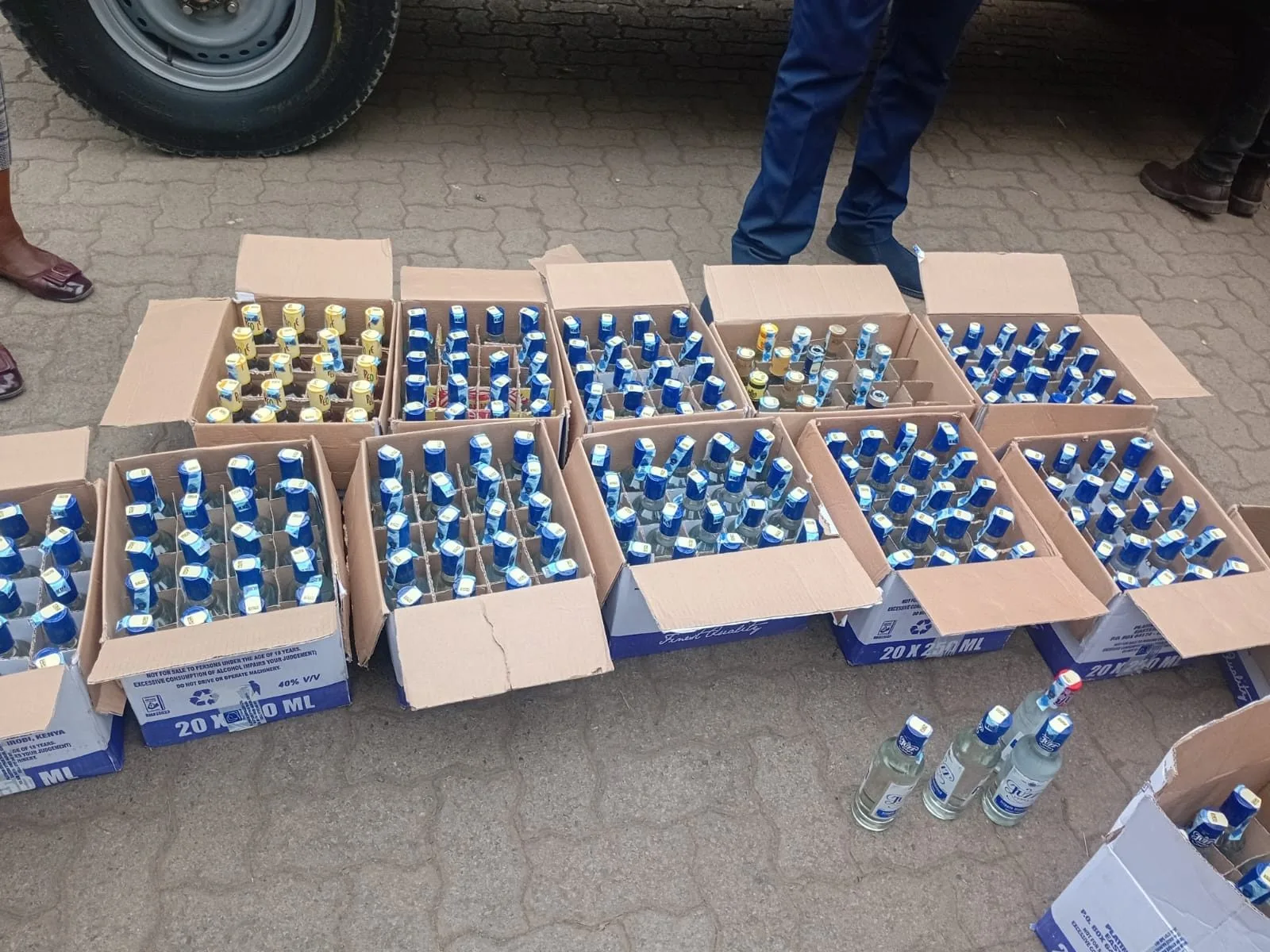 NACADA strikes in Mukuru Kwa Njenga, seizes 240 counterfeit alcoholic beverages in ongoing crackdown