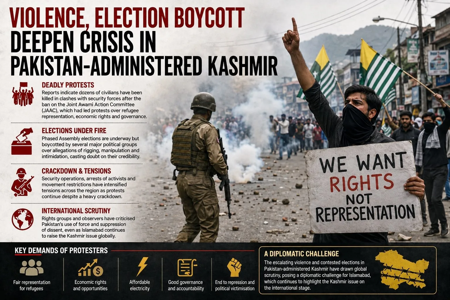 Violence, Election Boycott Deepen Crisis in Pakistan-Administered Kashmir