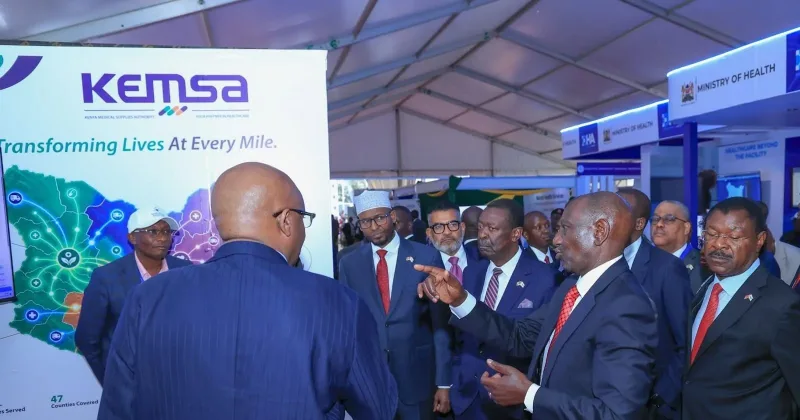 Ruto gets glimpse of KEMSA’s digital transformation at Health Summit