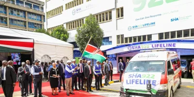 Ruto launches the SHA 922 Lifeline mobile service and National Ambulance Centre