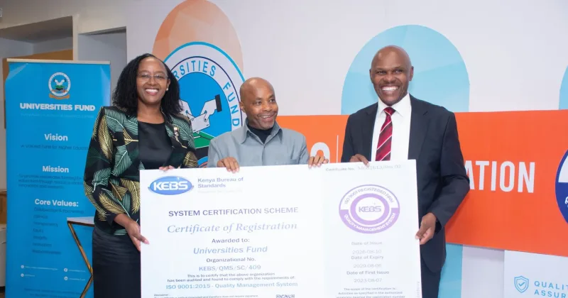 Universities Fund secures ISO 9001:2015 recertification amid rising student financing demand